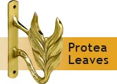 Brass bracket - leaves